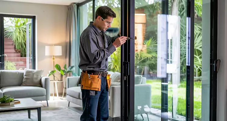 Sliding Door Jamb Lock Repair in The Acreage, FL