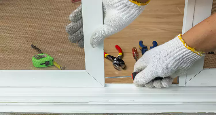 Sliding Glass Door Off Rails Repair in The Acreage, FL
