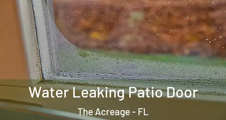  Water Leaking Patio Door The Acreage - FL